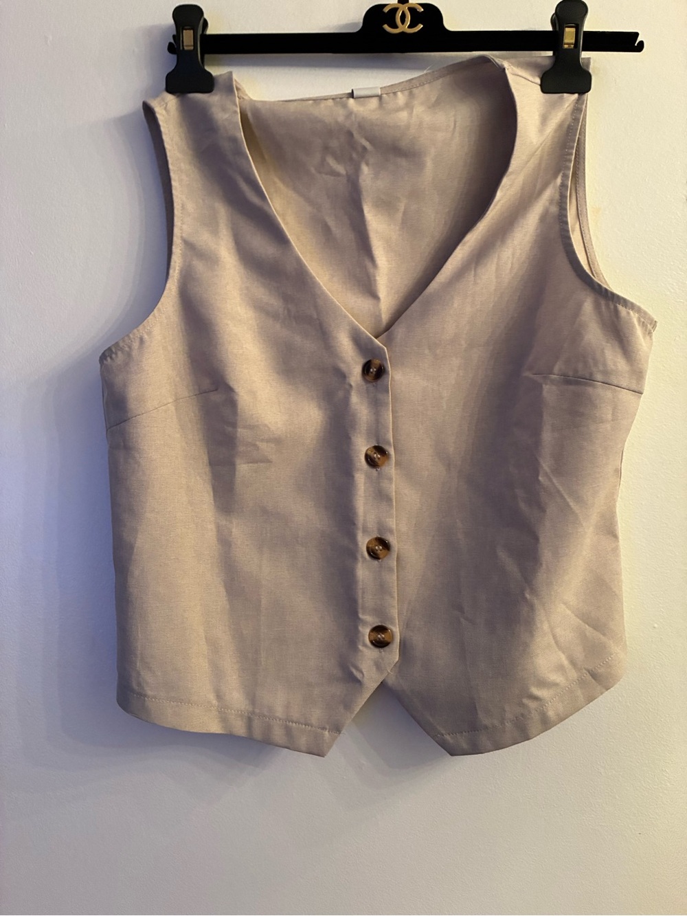YOZY Neutral Beige Top with Size Tag